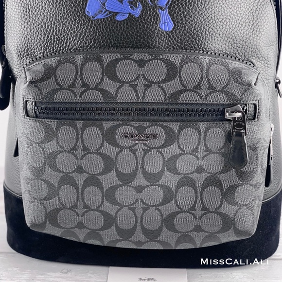 COACH | MARVEL Backpack West Black Panther Bag - Picture 5 of 16